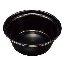 どんぶり容器 KNB-200 本体 耐熱 黒 ケーピープラテック