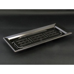 リスパック 刺身容器 バイオPET ふれあい 25-12B 黒 本体