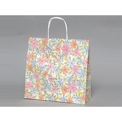 紙手提げ袋 ラッピーバッグ No.3 花 福助工業