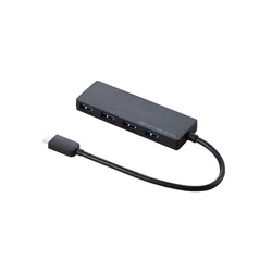 ４ポート　ＵＳＢＨＵＢ　１５ｃｍ　ブラック