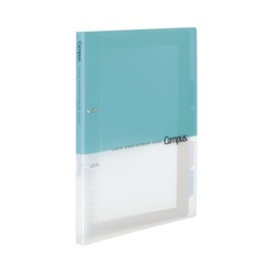 プリントもとじやすい２穴バインダー　Ａ４　水色