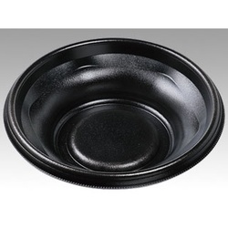 どんぶり容器 MFP-丸丼18 本体 黒BK エフピコ