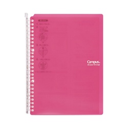 キャンパスバインダースマートリング６０　Ｂ５　濃桃