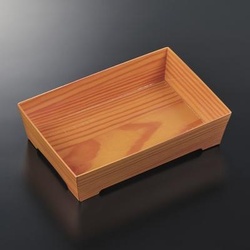 中央化学 寿司容器 SKS 17-12(43) 木目 本体