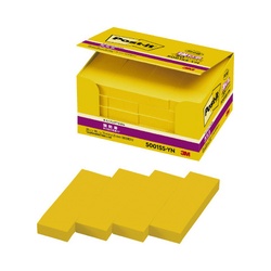 ポストイット　強粘着７５×２５　ネオン　黄　２０冊