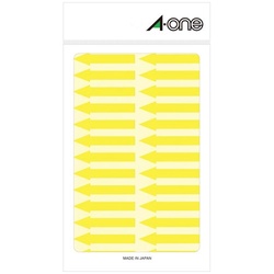 特殊ラベル　矢印　蛍光黄