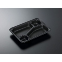 中央化学 弁当容器 SD エブリ 23-17C BK 本体 発泡