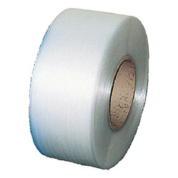 PPバンド15.5mm×2500m　透明　【ＴＲＵＳＣＯ 自動梱包器用ＰＰバンド幅１５．５ｍｍＸ長さ２５００ｍ 透明】