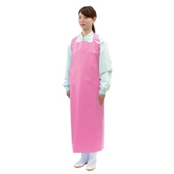 胸当てエプロン 4449 ガードファイン軽量ウレタンエプロン ピンク Sサイズ 川西工業