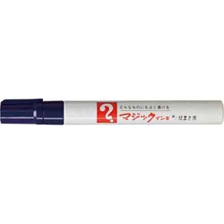 油性マーカー　マジックインキ　細書き　紫
