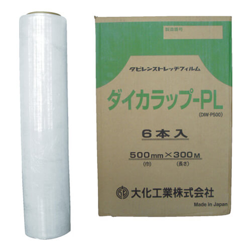 ストレッチフィルム500mm×300m　透明　【大化 ダイカラップ－ＰＬ】
