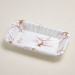 弁当容器 長皿 4 紅梅 青葉紙業