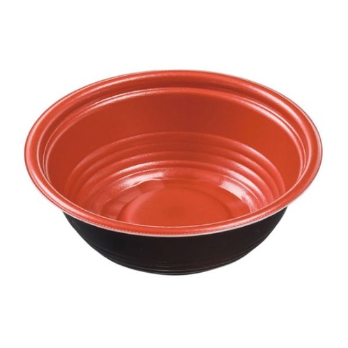 麺容器 MFPホット麺17(57)M 赤黒 エフピコ