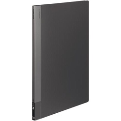 クリヤーブック固定式　Ａ３縦２０Ｐダークグレー４冊