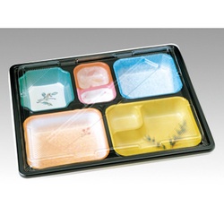 タカギ産業 弁当容器 TS-110 味彩ごぜん 透明蓋付 セット