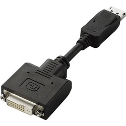ＤｉｓｐｌａｙＰｏｒｔ−ＤＶＩ変換アダプタ　黒