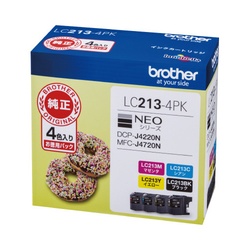 純正インク　ＬＣ２１３−４ＰＫ　４色パック×２