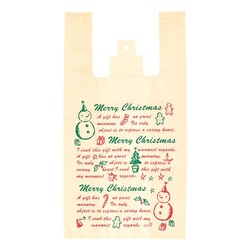 レジ袋 クリスマススノーパーティー レジ袋-M(100枚) ヘッズ