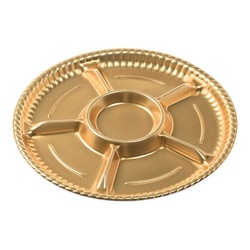 エフピコ オードブル容器 ティアラプラッター丸40 本体 金