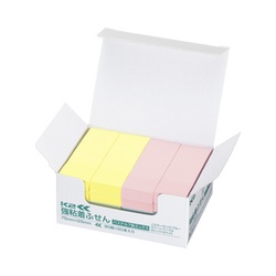 強粘着ふせん　Ｋ２　７５×２５　パステル混色２０冊
