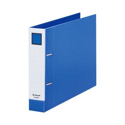 レバーリングファイルＤ型背幅４７ｍｍ青Ａ４横１０冊