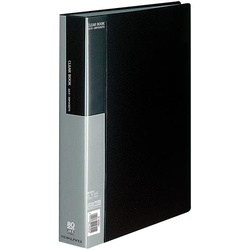 クリヤーブックベーシックＡ４縦８０ポケット黒１０冊