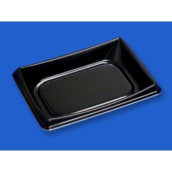 軽食容器 D’sプラスD23-16 黒 デンカポリマー