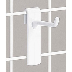 メッシュ用樹脂フック　白　長さ４０ｍｍ　１００本入