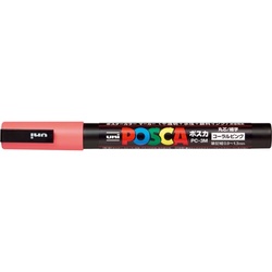 水性マーカー　ポスカ　細字　コーラルピンク