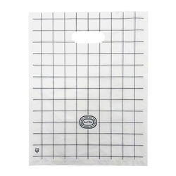 ポリ手提げ サンFバッグ ホワイト C柄 小 中川製袋化工