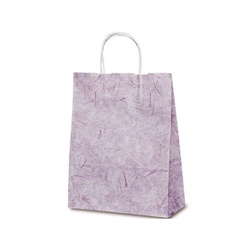 紙手提袋 1591 自動紐手提袋 T-X 彩流(紫) ベルベ