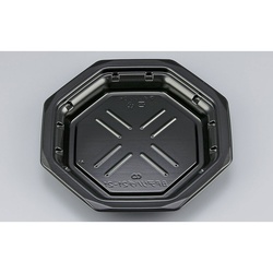 惣菜容器 BFデリハチ21-21 黒 本体 シーピー化成