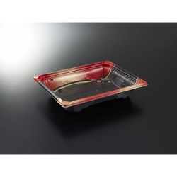 中央化学 どんぶり容器 CT 活膳 20-16 夕波R-BK 本体