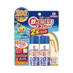 蚊がいなくなるスプレー　２００回　無香料　２本×４
