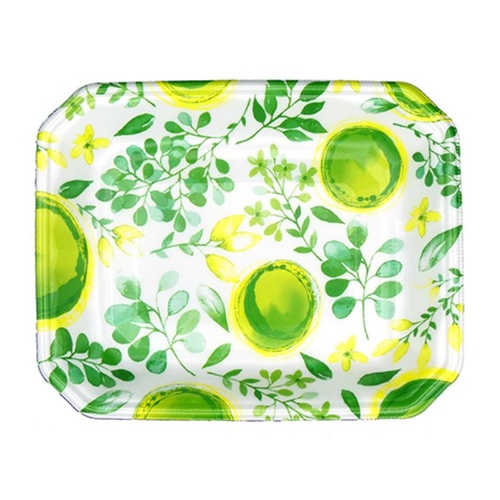 発泡トレー メガプレート20-24(30)平 ブーケ緑 エフピコ