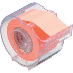 メモックロールテープ　２５ｍｍ幅　オレンジ１巻×３