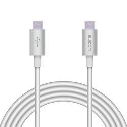 ＵＳＢケーブル　Ｃ−Ｃ　準高耐久　２ｍ　シルバー