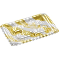 発泡トレー MHT18-12 スプラッシュゴールド エフピコ