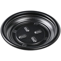 エフピコ 軽食容器 MFPプレート-丸20 本体 黒