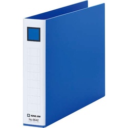 レバーリングファイル背幅３３ｍｍ　Ａ５横　青×１０