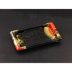 【廃番商品】リスパック 寿司容器 板前08B せんおり赤 本体
