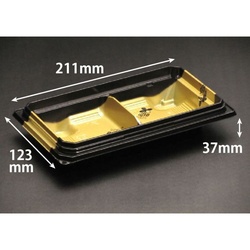 リスパック どんぶり容器 バイオデリカ 枠重 3B ハーフ 本体 K-かづき金J10