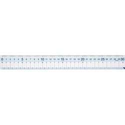 再生ＰＥＴすべり止め機能付直定規　３０ｃｍ