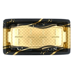 惣菜容器 MTD27-15平 本体 波格子金 エフピコ