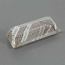 【廃番商品】スミ 食品容器 ユニコン LS-72 茶英字 100枚