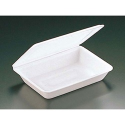 リスパック 弁当容器 折り蓋 小 白