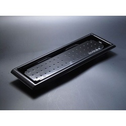 【廃番商品】リスパック 寿司容器 A-PET 板前横08B 黒 本体