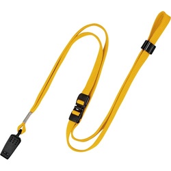 名札用ループクリップ　黄　１０本