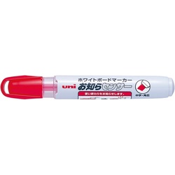 ボードマーカーユニお知らセンサー　中字角芯　赤