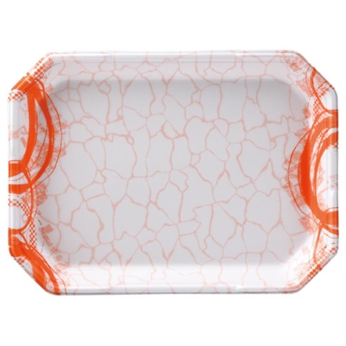 発泡トレー しゃぶしゃぶ4人浅LS 旬香オレンジ エフピコ